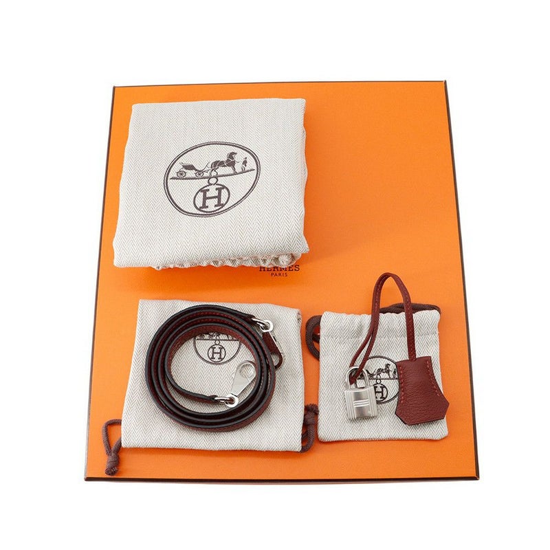 エルメス ハンドバッグ ケリー25 内縫い ルージュアッシュ/シルバー金具 トゴ W刻印 2wayショルダー