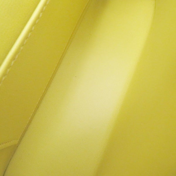 エルメス ハンドバッグ ミニケリー 外縫い ライム/シルバー金具 エプソン B刻印 HERMES Kelly 2wayバッグ