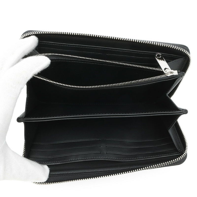 ルイヴィトン 長財布 モノグラム マヒナ ジッピー・ウォレット M61867 LOUIS VUITTON ブラック 黒