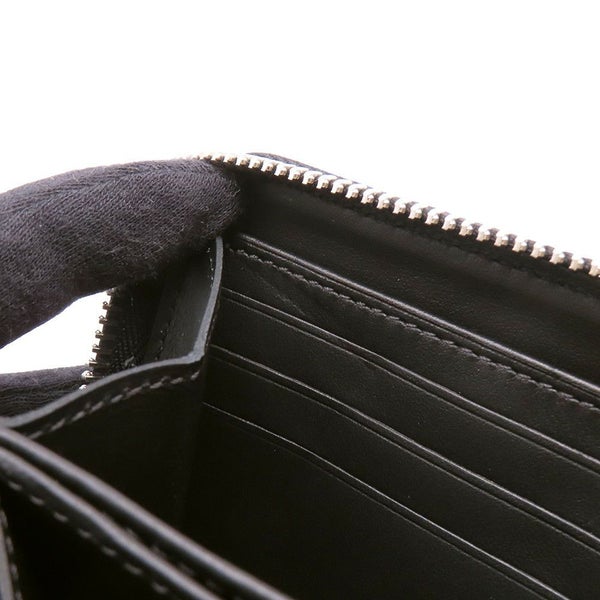 ルイヴィトン 長財布 モノグラム マヒナ ジッピー・ウォレット M61867 LOUIS VUITTON ブラック 黒