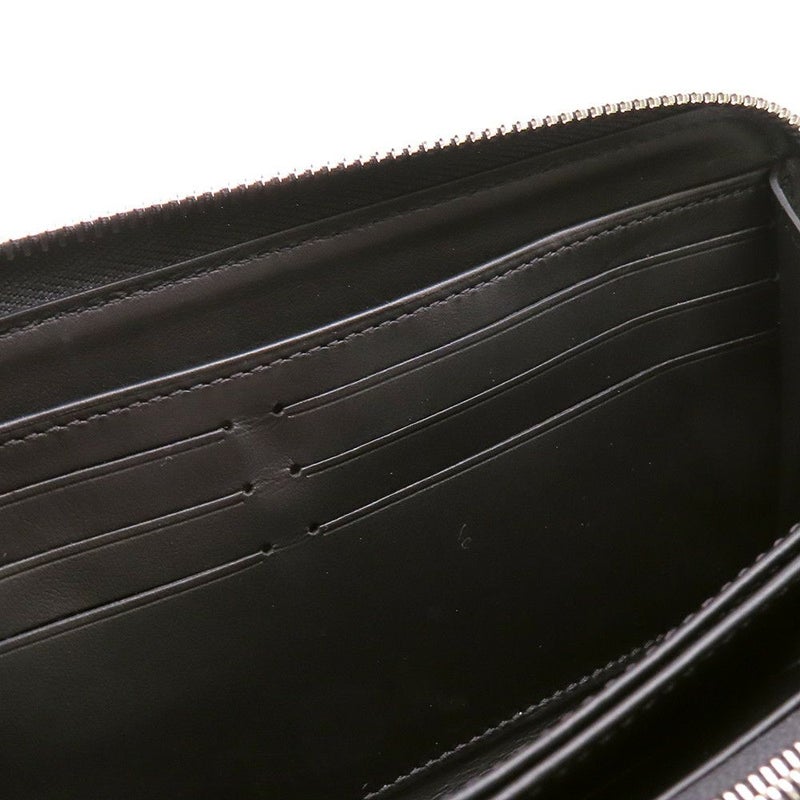 ルイヴィトン 長財布 モノグラム マヒナ ジッピー・ウォレット M61867 LOUIS VUITTON ブラック 黒