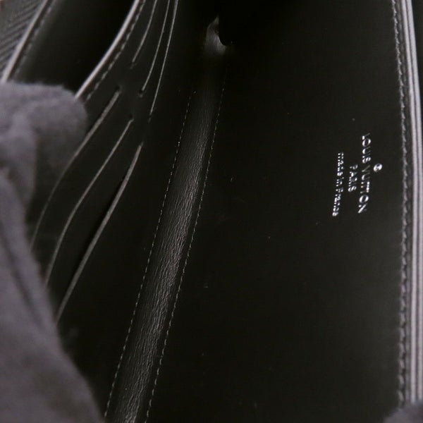 ルイヴィトン 長財布 モノグラム マヒナ ジッピー・ウォレット M61867 LOUIS VUITTON ブラック 黒