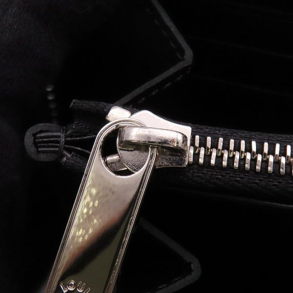 ルイヴィトン 長財布 モノグラム マヒナ ジッピー・ウォレット M61867 LOUIS VUITTON ブラック 黒
