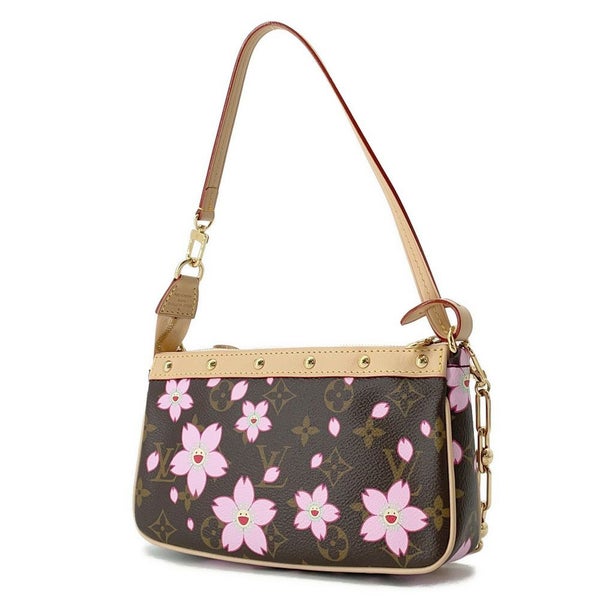 ルイヴィトン ハンドバッグ モノグラム・チェリーブロッサム LV × TM ポシェット･アクセソワール M13666 ポーチ 村上隆