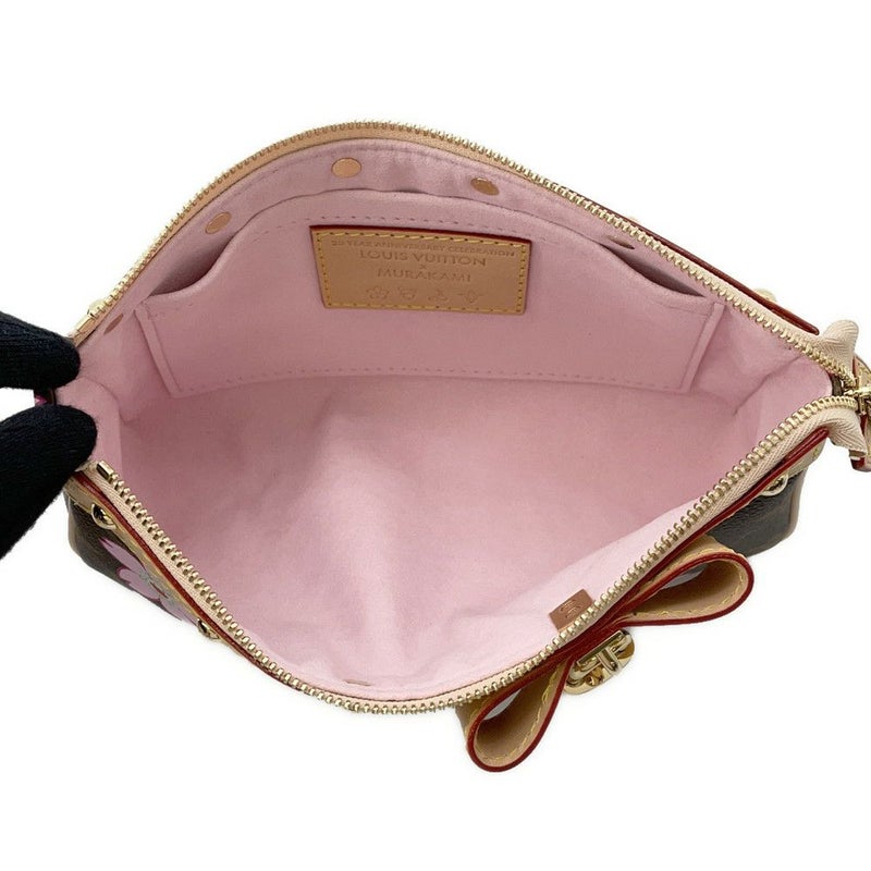 ルイヴィトン ハンドバッグ モノグラム・チェリーブロッサム LV × TM ポシェット･アクセソワール M13666 ポーチ 村上隆