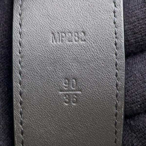 ルイヴィトン ウエストポーチ サンチュール シグネチャー ポケット トリヨンレザー 35MM サイズ90 ボディバッグ ベルト 黒