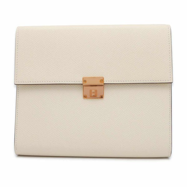 エルメス 財布 クリック16 ナタ/ピンクゴールド金具 ヴォーエプソン Z刻印 HERMES