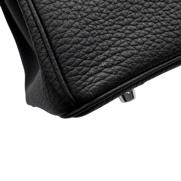 エルメス バーキン35 ブラック/シルバー金具 トゴ W刻印 HERMES Birkin ハンドバッグ 黒