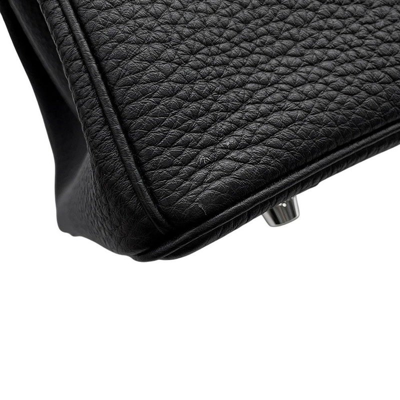 エルメス バーキン35 ブラック/シルバー金具 トゴ W刻印 HERMES Birkin ハンドバッグ 黒