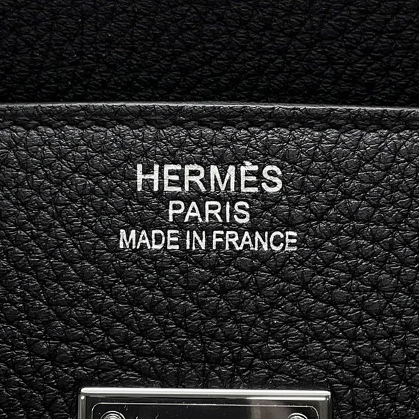 エルメス バーキン35 ブラック/シルバー金具 トゴ W刻印 HERMES Birkin ハンドバッグ 黒