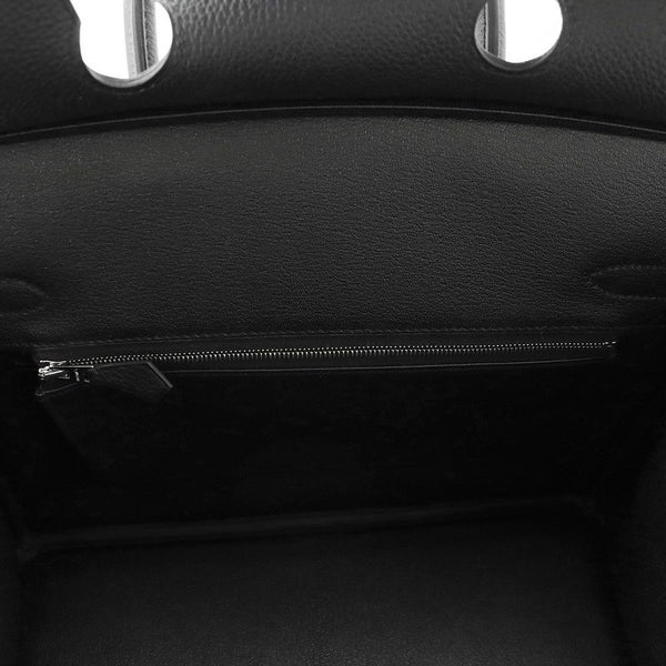 エルメス バーキン30 ブラック/マットシルバー金具 トゴ K刻印 HERMES Birkin ハンドバッグ 黒