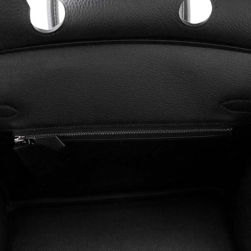 エルメス バーキン30 ブラック/マットシルバー金具 トゴ K刻印 HERMES Birkin ハンドバッグ 黒