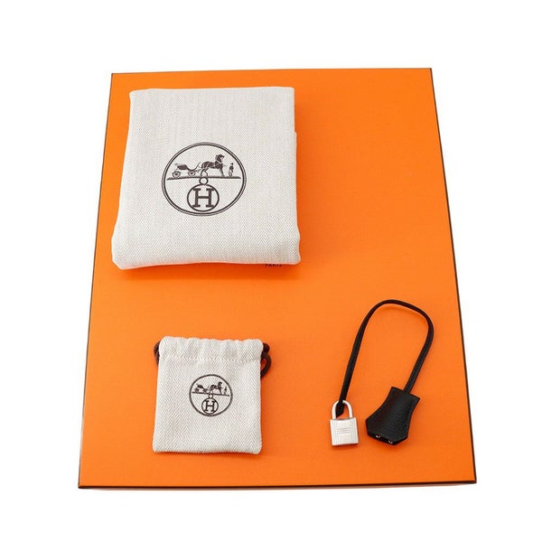 エルメス バーキン30 ブラック/マットシルバー金具 トゴ K刻印 HERMES Birkin ハンドバッグ 黒