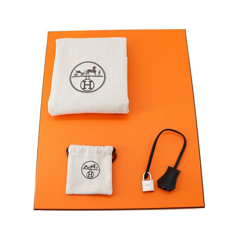 エルメス バーキン30 ブラック/マットシルバー金具 トゴ K刻印 HERMES Birkin ハンドバッグ 黒