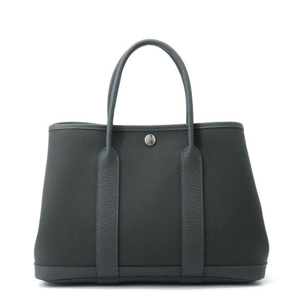 エルメス トートバッグ ガーデンパーティTPM ヴェールマングローブ/シルバー金具 トワルオフィシエ/ネゴンダ K刻印