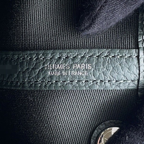 エルメス トートバッグ ガーデンパーティTPM ヴェールマングローブ/シルバー金具 トワルオフィシエ/ネゴンダ K刻印