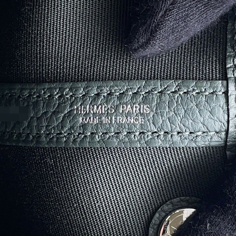 エルメス トートバッグ ガーデンパーティTPM ヴェールマングローブ/シルバー金具 トワルオフィシエ/ネゴンダ K刻印