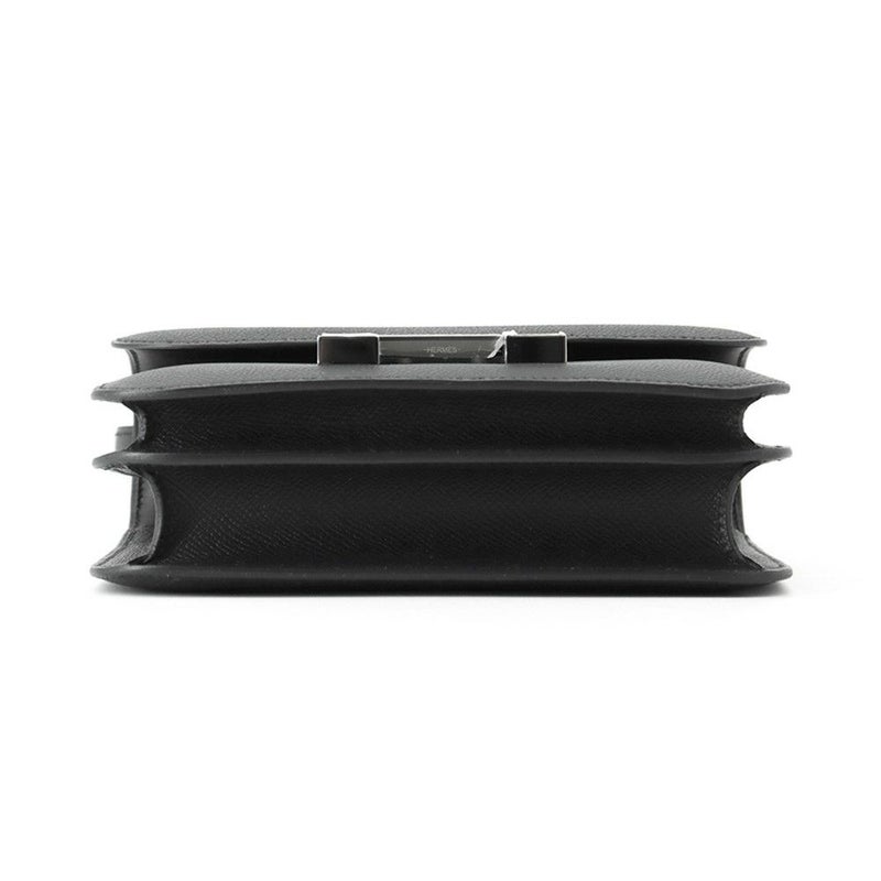 エルメス ショルダーバッグ ミニ コンスタンス3 ブラック/シルバー金具 エプソン K刻印 HERMES Constance 黒