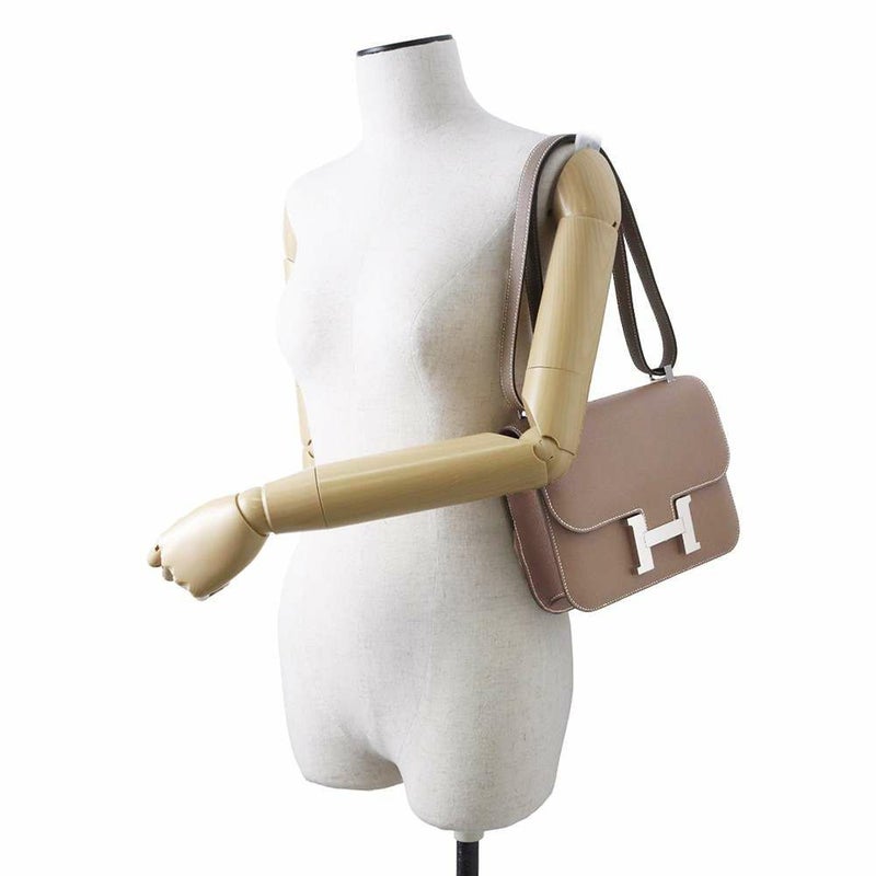 エルメス コンスタンス24 ミロワール エトゥープ/シルバー金具 ヴォーエプソン W刻印