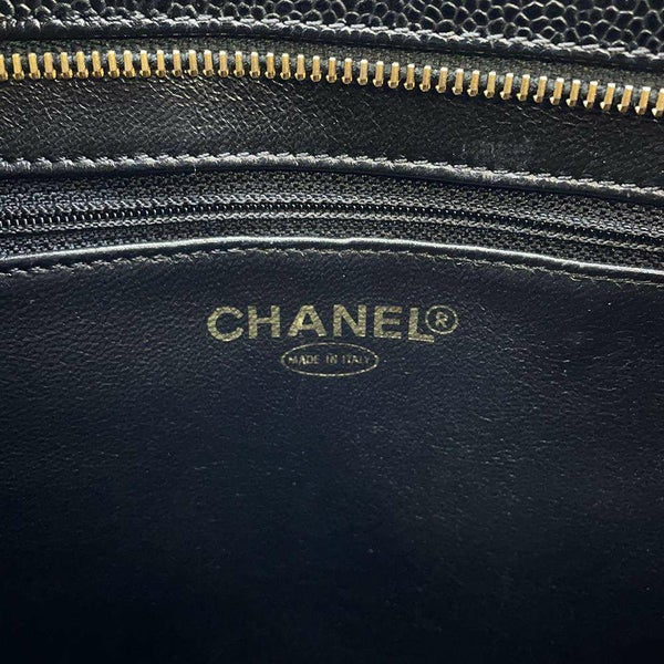 シャネル トートバッグ 復刻トート ココマーク キャビアスキン A01804 CHANEL バッグ マトラッセ キルティング 黒