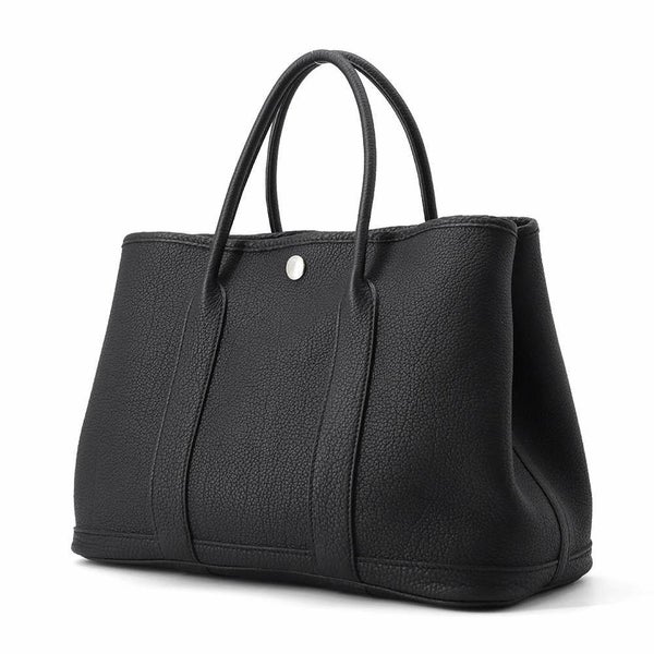 エルメス トートバッグ ガーデンパーティTPM ブラック/シルバー金具 ネゴンダ □P刻印 黒