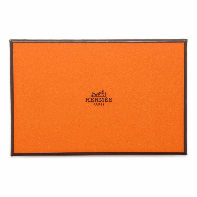 エルメス カードケース カルヴィ ブラック ヴォーエプソン B刻印 HERMES 名刺入れ 黒