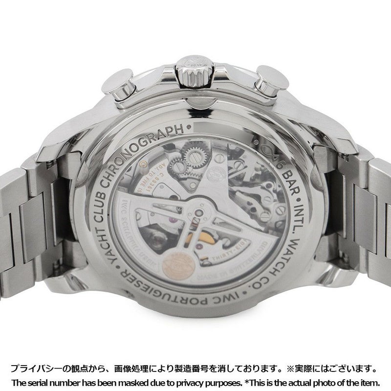 IWC ポルトギーゼ・ヨットクラブ・クロノグラフ IW390702 腕時計 シルバー文字盤