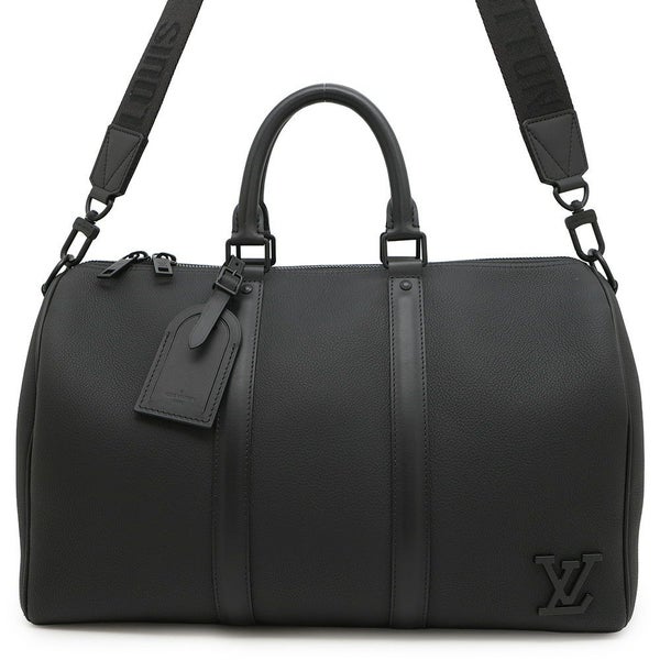 ルイヴィトン ボストンバッグ キーポル・バンドリエール40 M57088 2wayショルダー LOUIS VUITTON 黒 ブラック