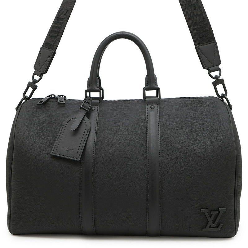 ルイヴィトン ボストンバッグ キーポル・バンドリエール40 M57088 2wayショルダー LOUIS VUITTON 黒 ブラック