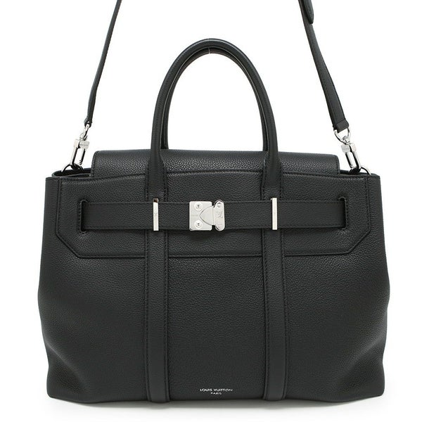 ルイヴィトン トートバッグ ミレジム・カーフレザー ジョルジュ・トートMM M23153 2wayショルダー 黒 ブラック