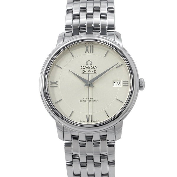 オメガ デヴィル プレステージ 424.10.37.20.02.001 OMEGA 腕時計 シルバー文字盤
