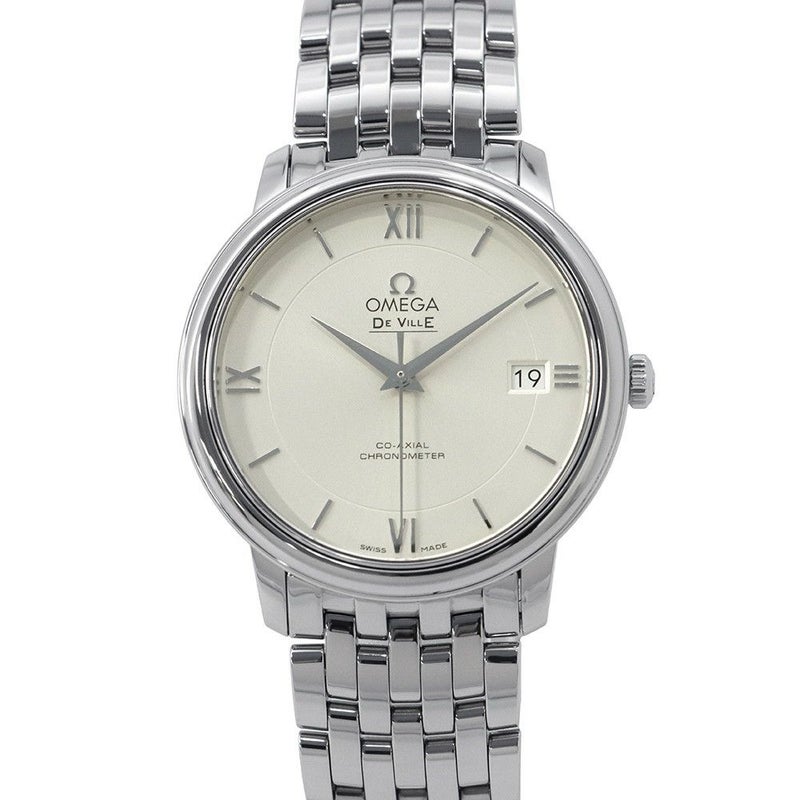 オメガ デヴィル プレステージ 424.10.37.20.02.001 OMEGA 腕時計 シルバー文字盤