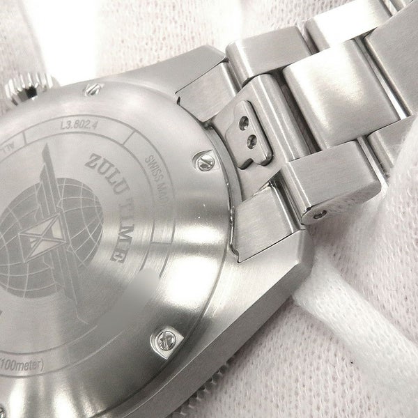 ロンジン スピリット ズールータイム L3.802.4.63.6 LONGINES 腕時計 黒文字盤