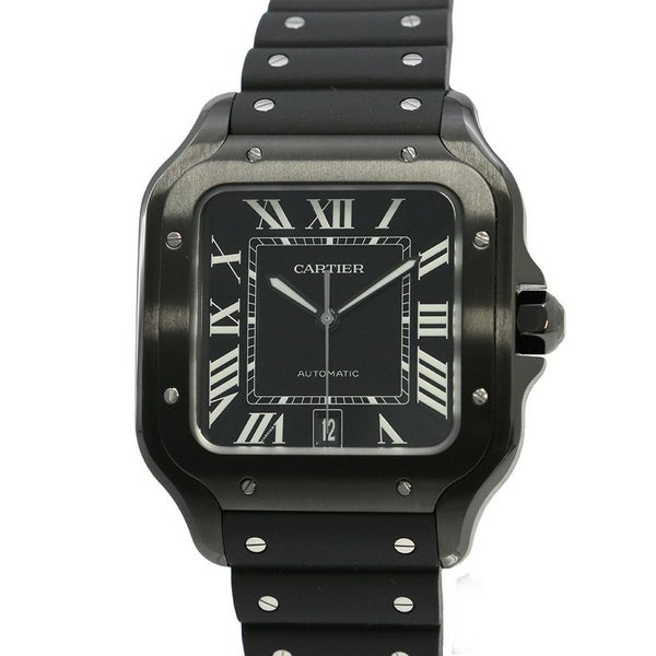 カルティエ サントス ドゥ カルティエ LM WSSA0039 Cartier 腕時計 黒文字盤