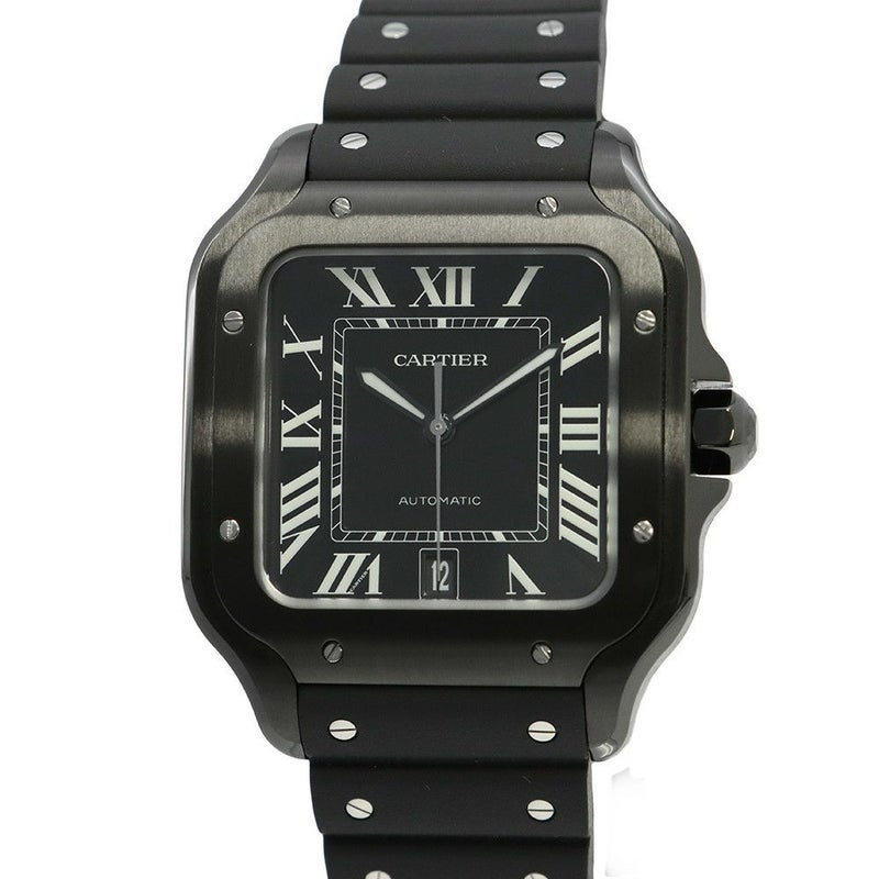カルティエ サントス ドゥ カルティエ LM WSSA0039 Cartier 腕時計 黒文字盤