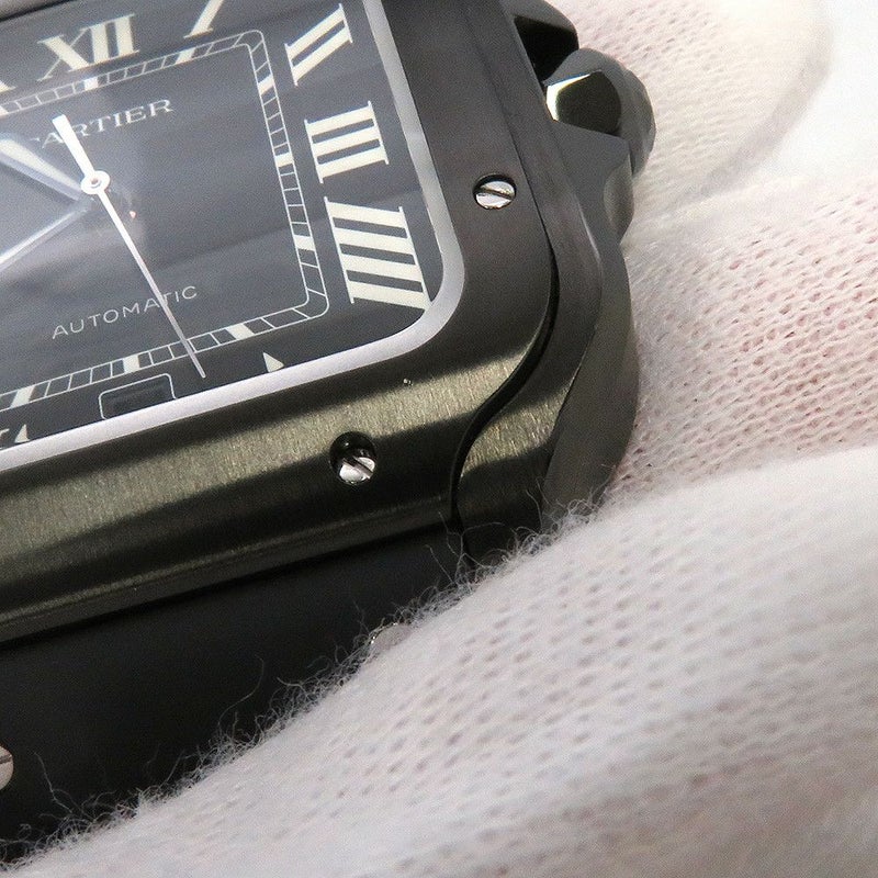 カルティエ サントス ドゥ カルティエ LM WSSA0039 Cartier 腕時計 黒文字盤