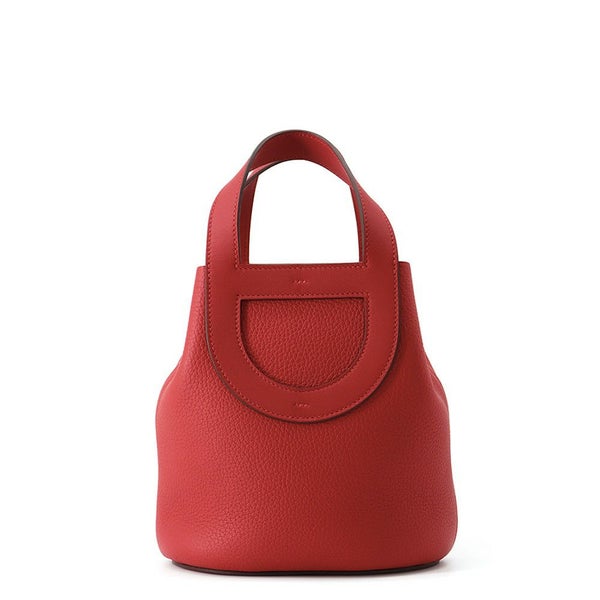 エルメス トートバッグ インザループ 18 ルージュラデュー/シルバー金具 トリヨンクレマンス/スイフト W刻印