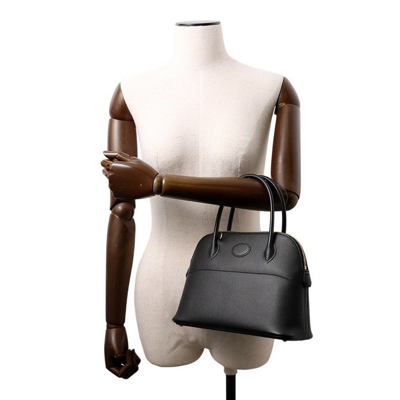 エルメス ハンドバッグ ボリード27 ブラック/ゴールド金具 エプソン Z刻印 2wayショルダー 黒