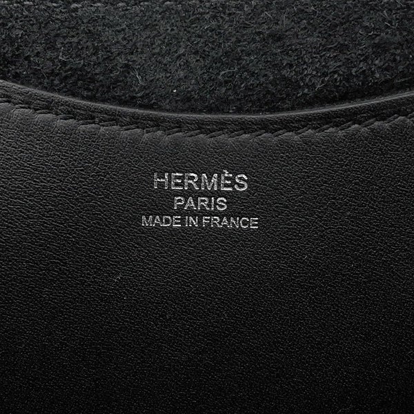 エルメス トートバッグ インザループ 18 ブラック/シルバー金具 トリヨンクレマンス/スイフト W刻印 黒