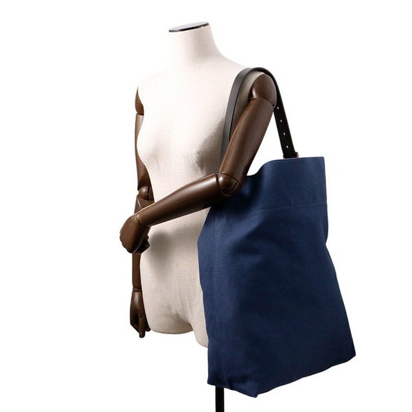 エルメス トートバッグ エトリヴィエール ネイビー/ブラック/シルバー金具 トワルゴエラン/ヴァッシュハンター Y刻印