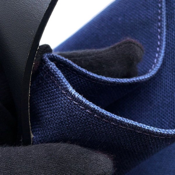 エルメス トートバッグ エトリヴィエール ネイビー/ブラック/シルバー金具 トワルゴエラン/ヴァッシュハンター Y刻印