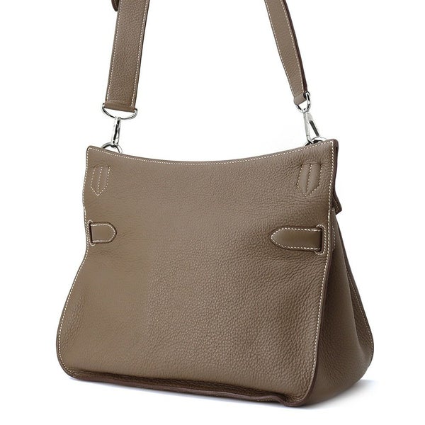 エルメス ショルダーバッグ ジプシエール34 エトゥープ/シルバー金具 トリヨンクレマンス □O刻印