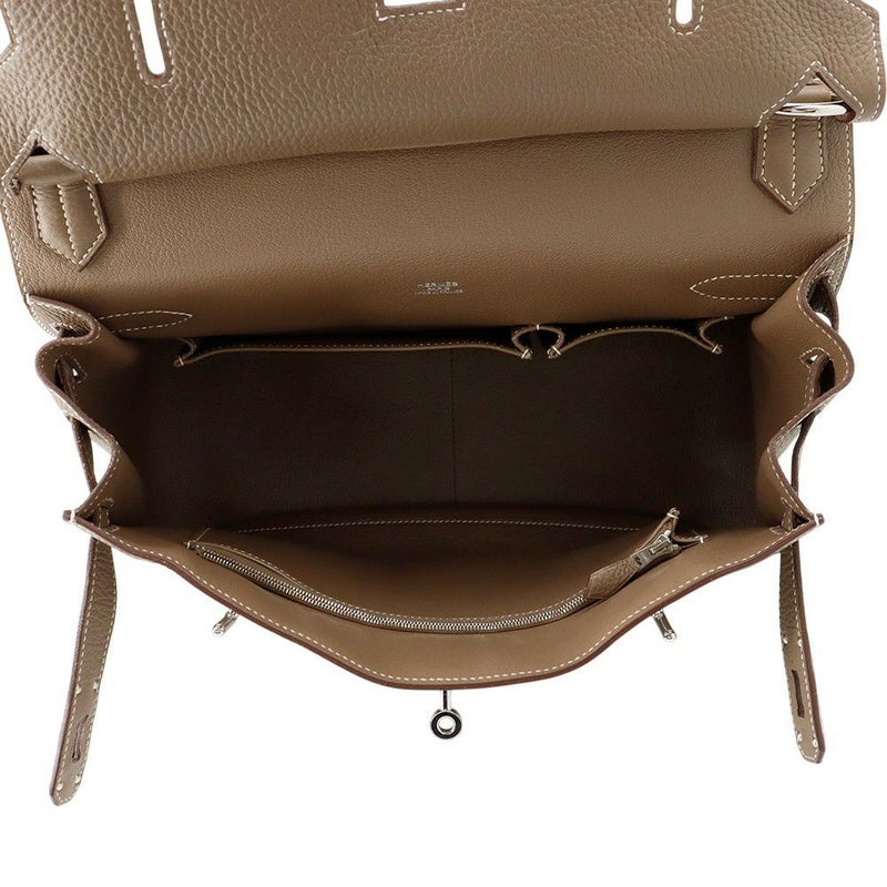 エルメス ショルダーバッグ ジプシエール34 エトゥープ/シルバー金具 トリヨンクレマンス □O刻印