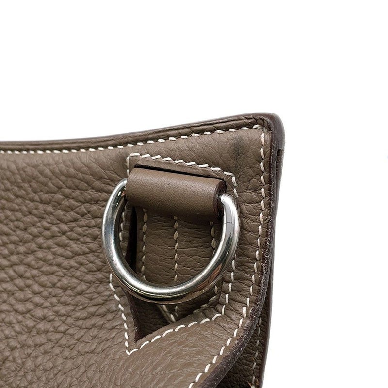 エルメス ショルダーバッグ ジプシエール34 エトゥープ/シルバー金具 トリヨンクレマンス □O刻印