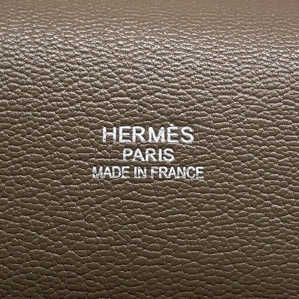 エルメス ショルダーバッグ ジプシエール34 エトゥープ/シルバー金具 トリヨンクレマンス □O刻印