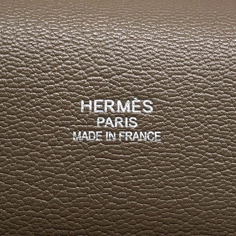 エルメス ショルダーバッグ ジプシエール34 エトゥープ/シルバー金具 トリヨンクレマンス □O刻印