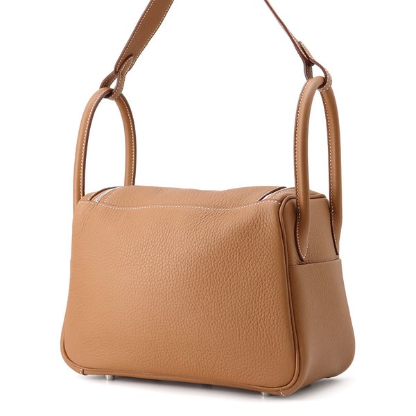 エルメス ハンドバッグ リンディ26  ゴールド/シルバー金具 トリヨンクレマンス K刻印 HERMES 2way ショルダーバッグ