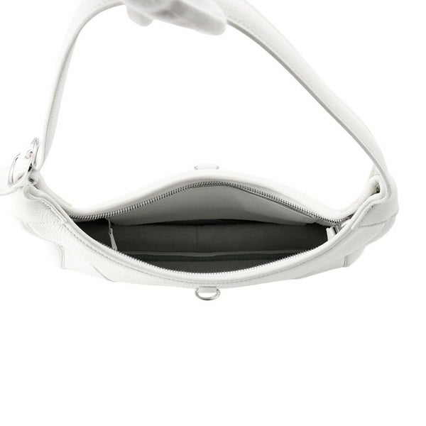 エルメス ショルダーバッグ トリム31 ホワイト/シルバー金具 トリヨンクレマンス □H刻印 白