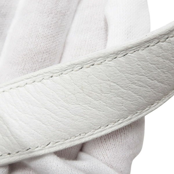 エルメス ショルダーバッグ トリム31 ホワイト/シルバー金具 トリヨンクレマンス □H刻印 白