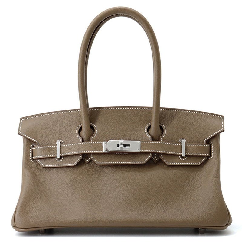 エルメス ショルダーバーキン29 エトゥープ/シルバー金具 エバーカラー K刻印 HERMES Birkin